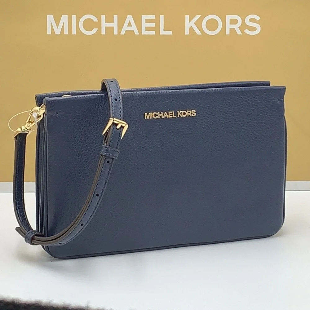 MICHAEL KORS LARGE TRIPLE XBODY BAG BLACK COLOR